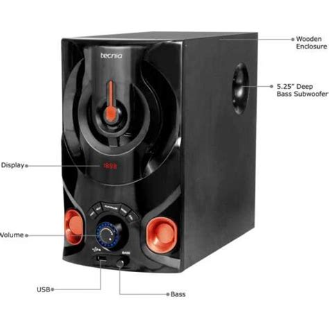 Tecnia Blaster 565 Pulse 5.1 Channel Multimedia Speakers Price in India ...
