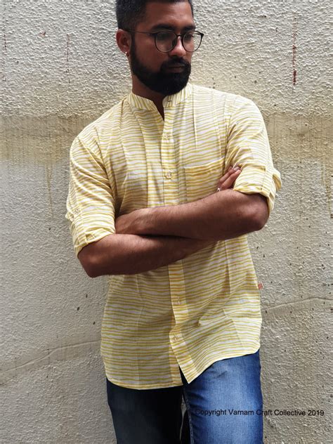 MANJAL stripes (full sleeves) – varnamcraftcollective