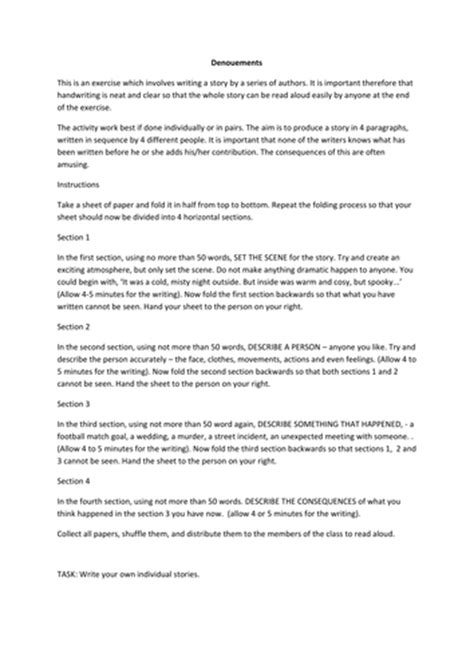 Short Script for Creative Writing Class Example 的图像结果