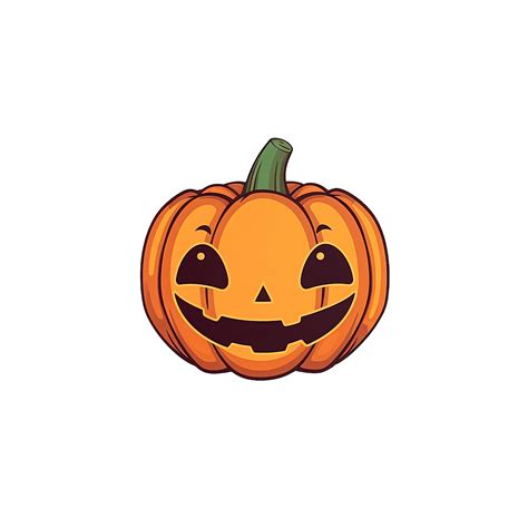 Cute Jack o lantern isolated on transparent background, cartoon ...