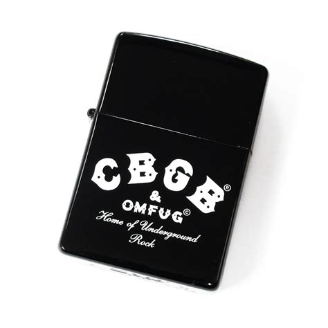 VIntage Zippo CBGB & OMFUG Logo Black Plating Japan Limited Oil Lighter