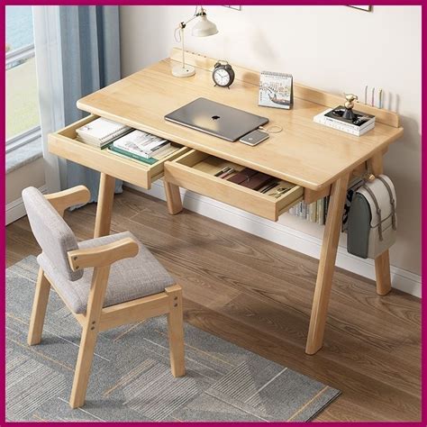 Computer Study Table with Drawers 的图像结果