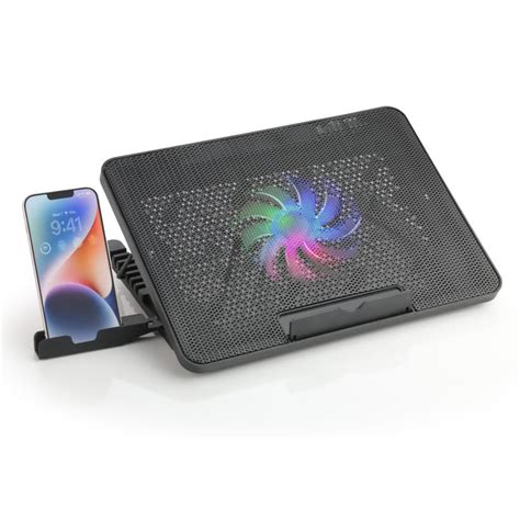 Laptop Cooler Cooling Pad with 2 Quiet Led Fans, Dual USB Ports, Porta ...