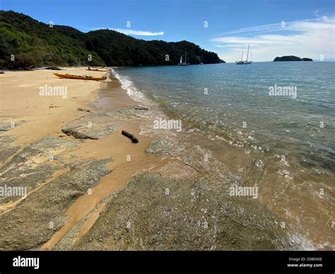 Beautiful scenery in the Abel Tasman National Park, Nelson region, New ...