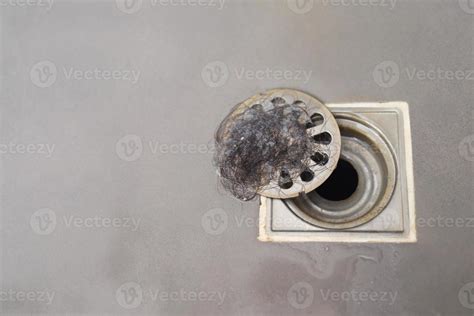 clogged pipe, anti-odor strainer with foul-smelling garbage in the ...