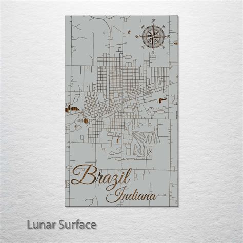 Brazil, Indiana Street Map – Fire & Pine