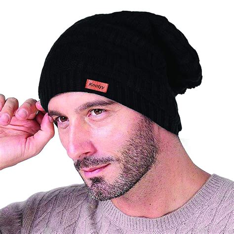 Buy Knotyy Winter Cap for Men - Black at Amazon.in
