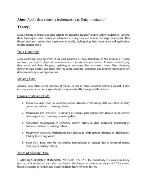 ADS2 - Data Cleaning notes - Aim:- Apply data cleaning techniques (e ...
