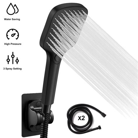 Buy TOPVISION Handheld Shower Head, High Pressure Shower Head with 3 ...