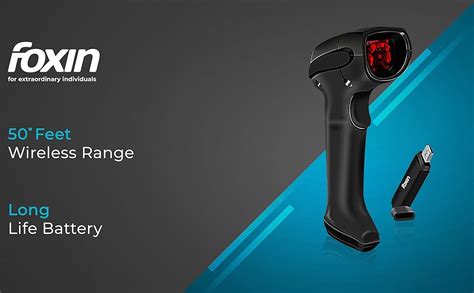 Foxin AIRSCAN 1D BARCODE SCANNER BIS Approved with Handheld High Speed ...