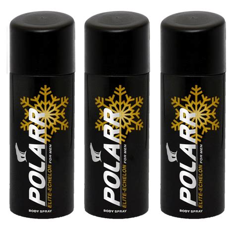 Buy POLARR Elite-Echelon Deodorant for Men Pack of 3, 150 ml each ...
