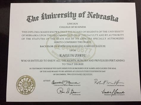 美国UNL留信文凭认证，回国办内布拉斯加大学林肯分校毕业证书