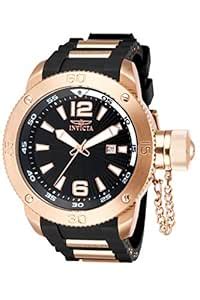 Invicta Men's 12965 I Force Textured Dial Black Polyurethane Watch ...