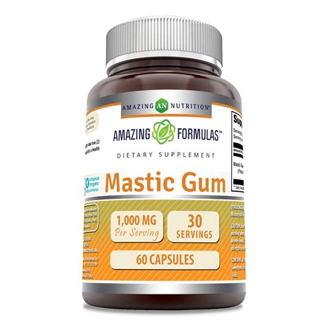 Amazing Nutrition Amazing Formulas Mastic Gum -- 1000 mg - 60 Capsules ...