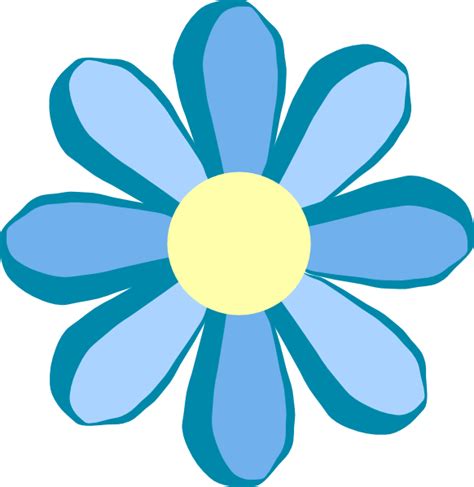 Blue Flower Clip Art at Clker.com - vector clip art online, royalty ...