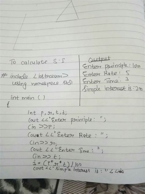 write a program to compute si and ci. In c++Output also. - Brainly.in