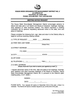 Fillable Online gmd2 The Meeting Notice Request Form - Equus Beds GMD ...