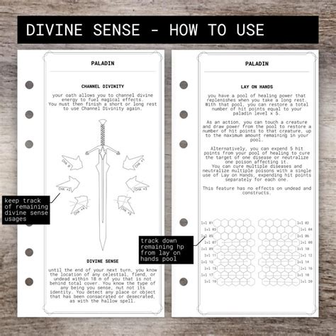 PALADIN Character Sheet and Spell Book for Dnd 5e | Form Fillable Pdfs ...