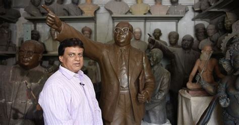 Vinay Wagh is the official sculptor of Ambedkar’s statues