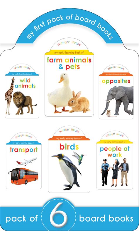 My Super Boxset of Board Books For Kids: Opposites, Wild Animals, Farm ...