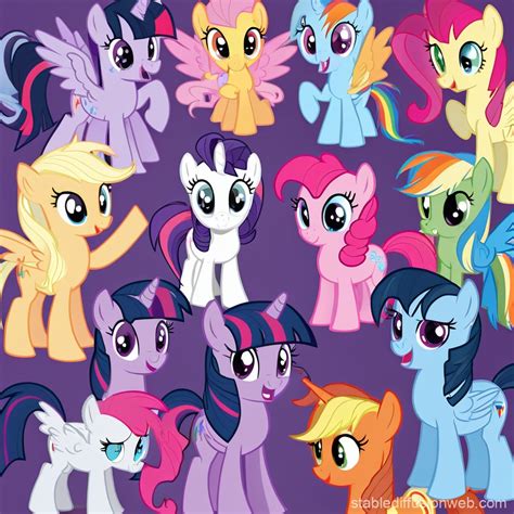 Gory My Little Pony Characters | Stable Diffusion Online