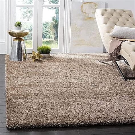 Buy TAHNOOR CARPET Hand Woven Shaggy Rectangular Carpet With 2 Inch ...
