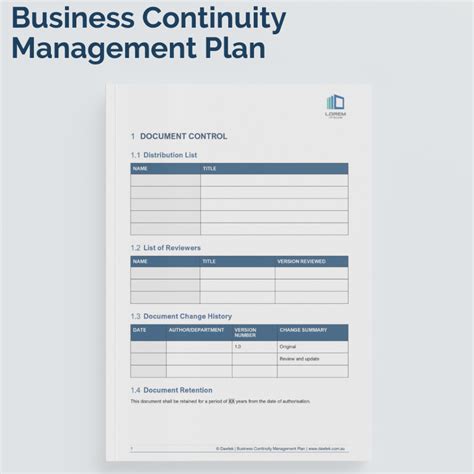 Business Continuity Management Plan Examples 的图像结果