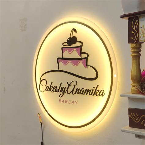 Custom Cake LED Backlit Neon Sign – Let Your Brand Glow – Homely Arts