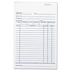 Business Source Carbonless All-Purpose Forms Book - Duplicate - 50 ...