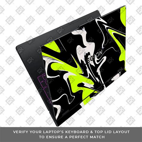 Neon Green and Black Patterns Lenovo Legion Pro 5 16IAX10 Laptop Skin