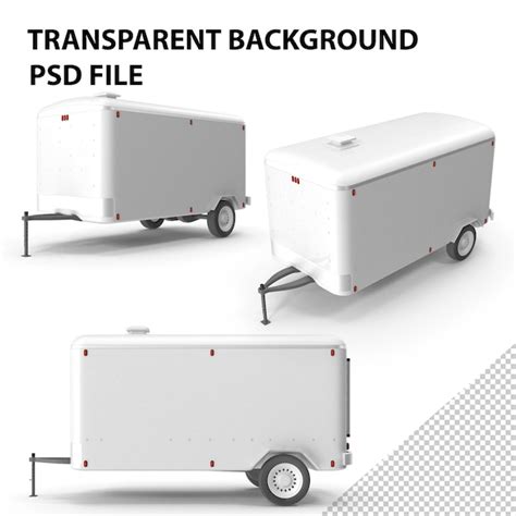 Premium PSD | Tow Container Trailer PNG