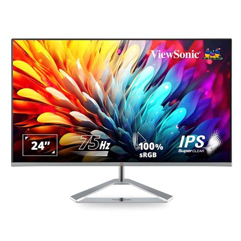 ViewSonic 24" Inch 75Hz IPS FHD Flicker Free sRGB Monitor - tpstech.in