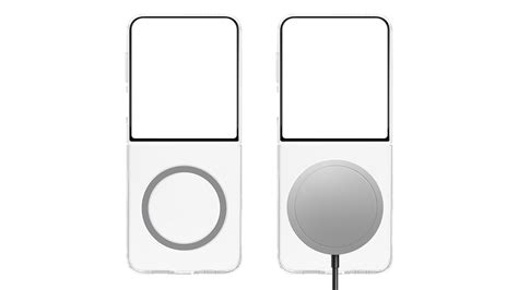 Samsung Galaxy Z Flip7 Clear Magnet Case | Transparent | Wireless Char