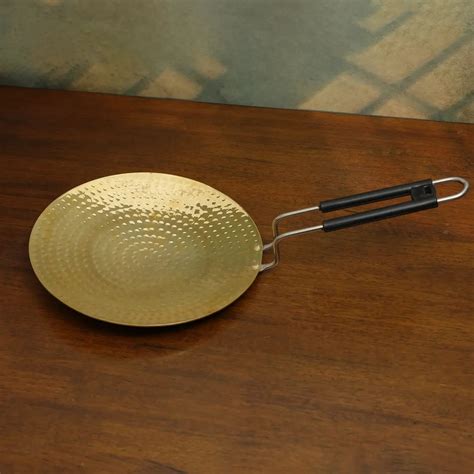 Brass Roti Tawa With Log Handle – WAYHOMES