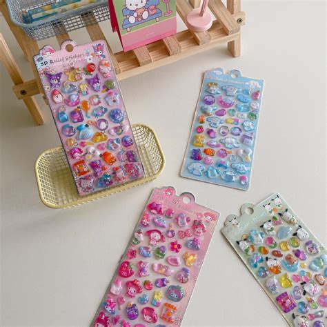 Kawaii Sanrio 3D Stickers – Crazily Kawaii