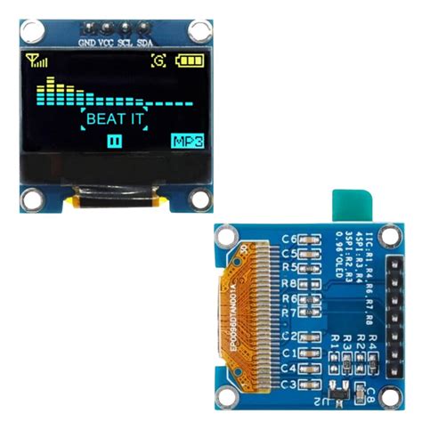 0.96 Inch OLED Display Module – I2C/IIC 128x64 Pixels (4-Pin GVSS) Mon ...