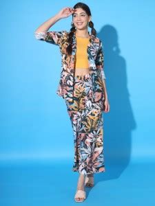 Glamoda Shirt Palazzos Co-ords Set Price in India - Buy Glamoda Shirt ...