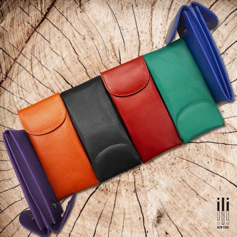 Buy ili New York 6470 Leather Double Eyeglass Holder (Purple) Online at ...