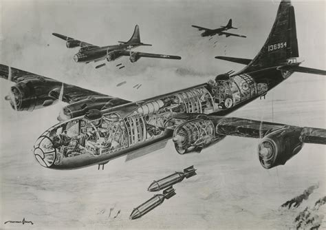 Cutaway illustration of a Boeing B-29 Superfortress, 1945 | The Digital ...