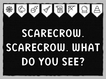 SCARECROW, SCARECROW, WHAT DO YOU SEE? Halloween Bulletin Board Kit ...