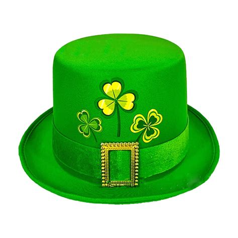 St Patricks Day Hats With Light St Patrick's Day Green Velvet Top Hat ...