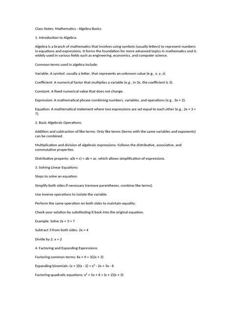 Image result for Basic Concept of Algebra