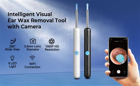 Buy AWOKZA Ear Wax Removal Kit | Ear Camera and Wax Remover Tool | HD ...