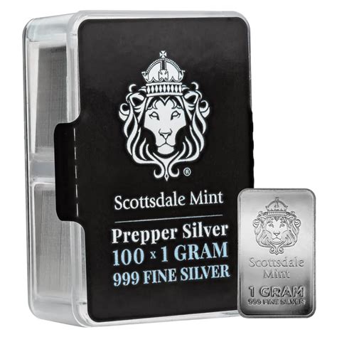 Scottsdale Prepper Silver 1 Gram Silver Bar | Scottsdale Mint