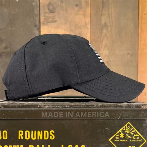 Blacked Out American Flag Hat Made In USA - The American Hat Company