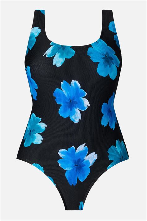 Longitude Long Torso Butterfly Back Tank One Piece Tossed Flowers – Longitude Swim