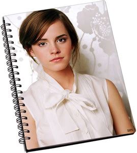 Rockmantra Emma Watson A5 Notebook Single Rule 200 Pages Price in India ...