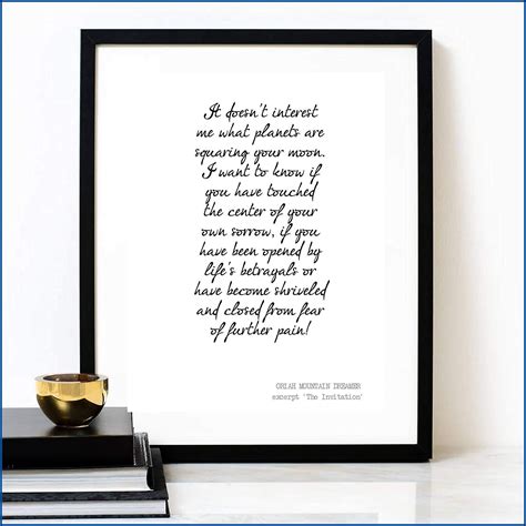 The Invitation Poem By Oriah Mountain Dreamer - Invitations : Resume ...