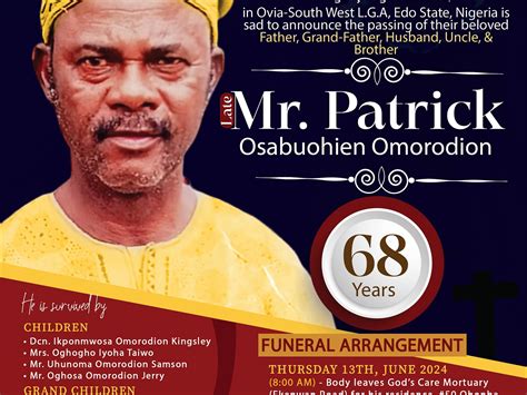 Burial Poster - Late Mr. Patrick by DOWNSIGN on Dribbble