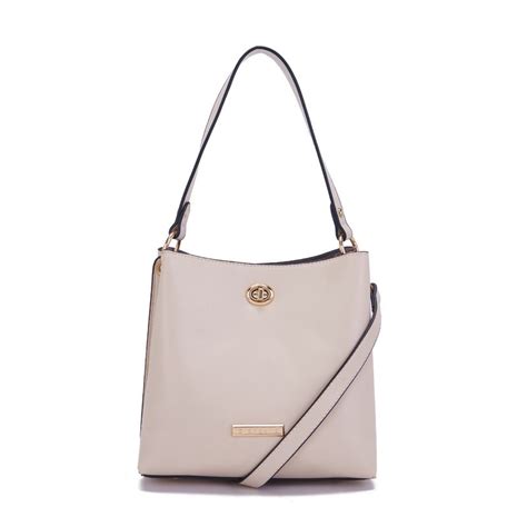 Buy Giordano Women Hobo Leather Shoulder Bag - Beige Online